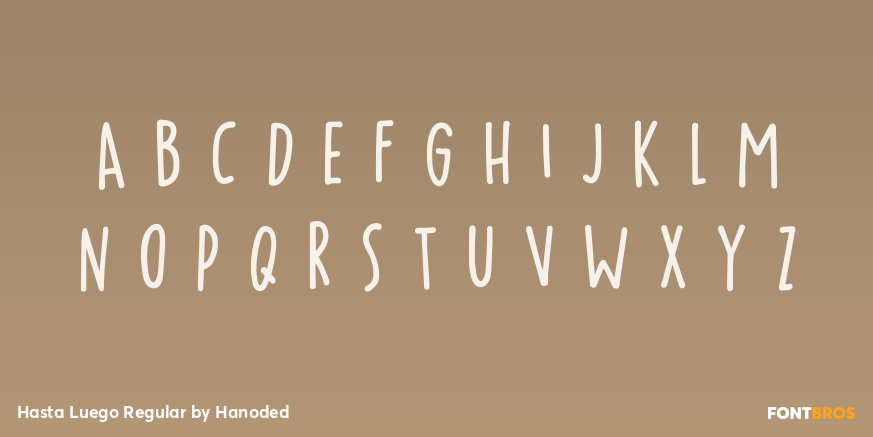 Hasta Luego Regular Font Poster #2