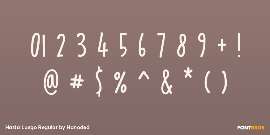 Hasta Luego Regular Font Poster #4