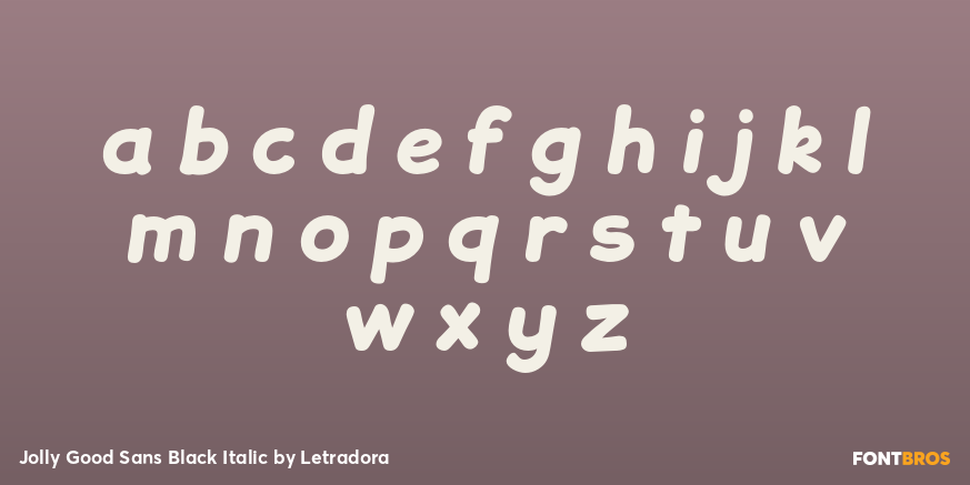 Jolly Good Sans Black Italic Font Poster #3