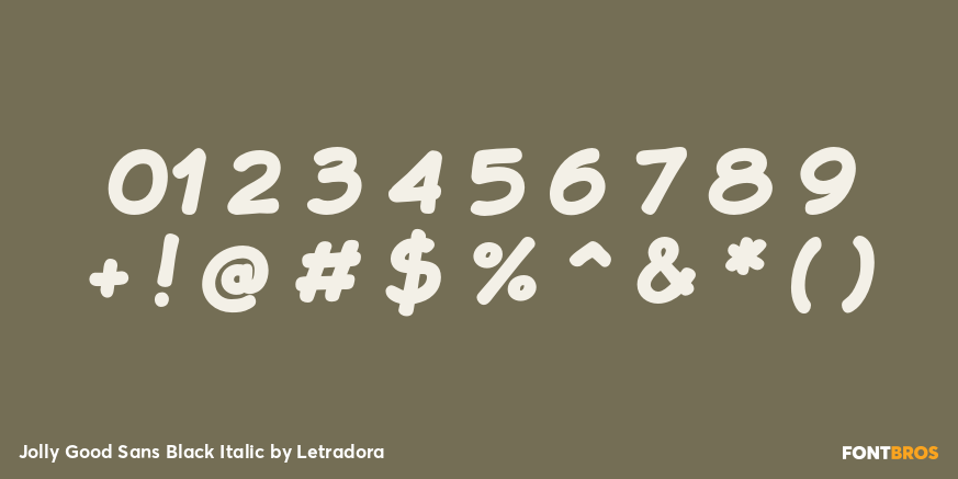 Jolly Good Sans Black Italic Font Poster #4