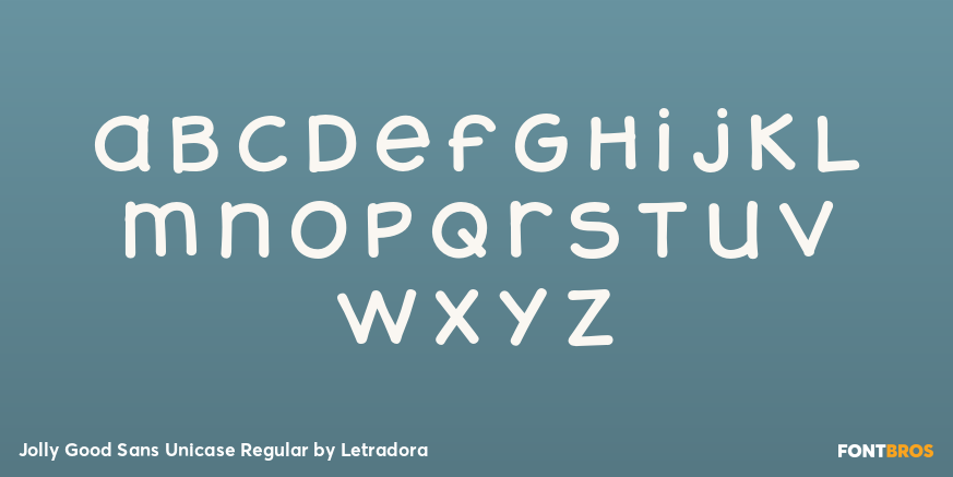 Jolly Good Sans Unicase Regular Font Poster #3