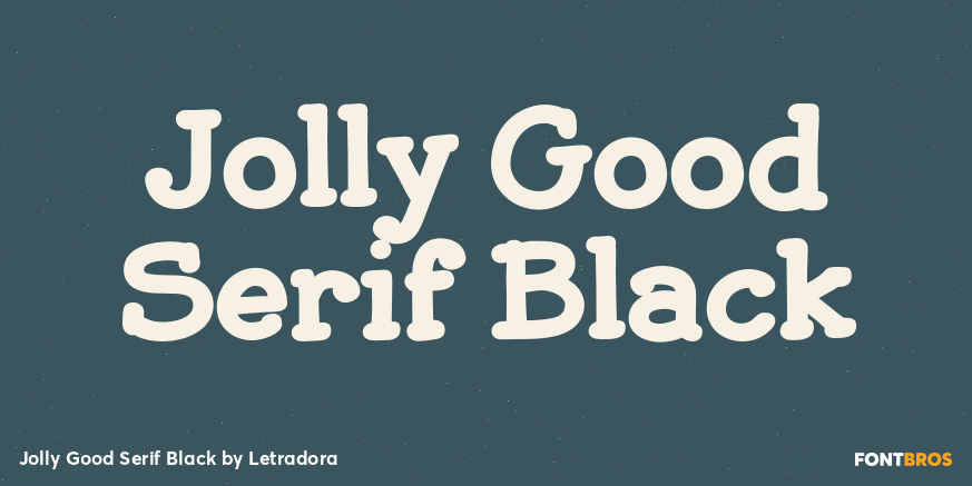 Jolly Good Serif Black Font Poster #1