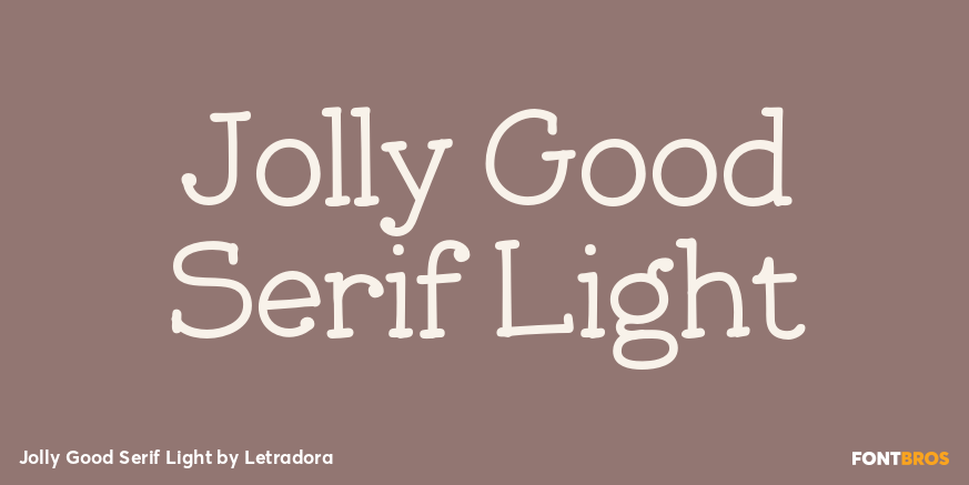 Jolly Good Serif Light Font Poster #1