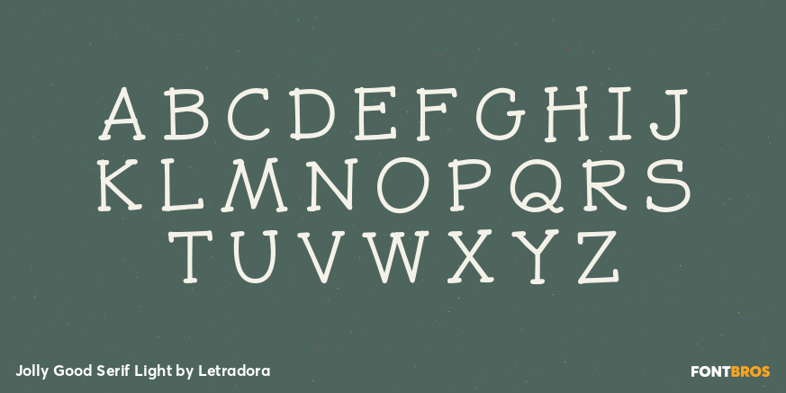 Jolly Good Serif Light Font Poster #2