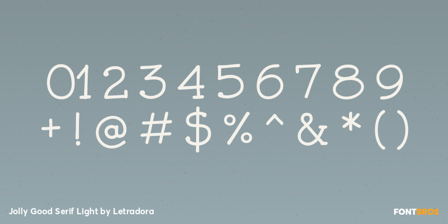 Jolly Good Serif Light Font Poster #4