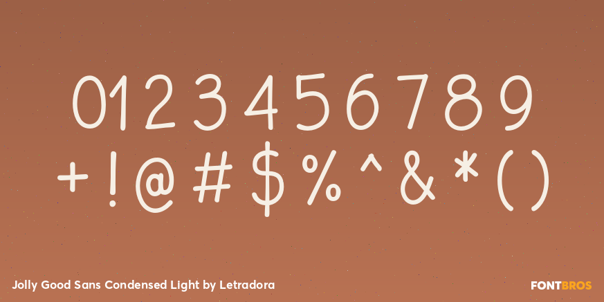 Jolly Good Sans Condensed Light Font Poster #4