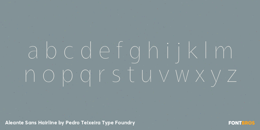 Aleante Sans Hairline Font Poster #1