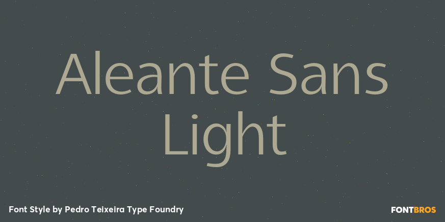 Aleante Sans Light Font Poster #1