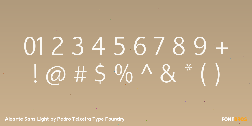 Aleante Sans Light Font Poster #1