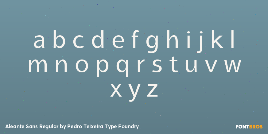 Aleante Sans Regular Font Poster #3