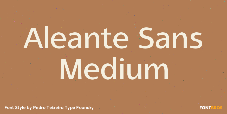 Aleante Sans Medium Font Poster #1
