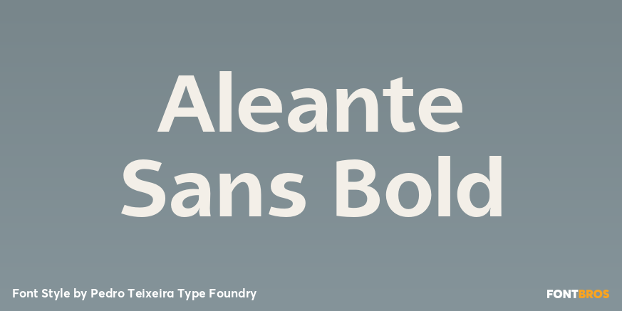 Aleante Sans Bold Font Poster #1