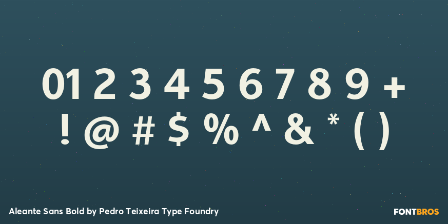 Aleante Sans Bold Font Poster #1