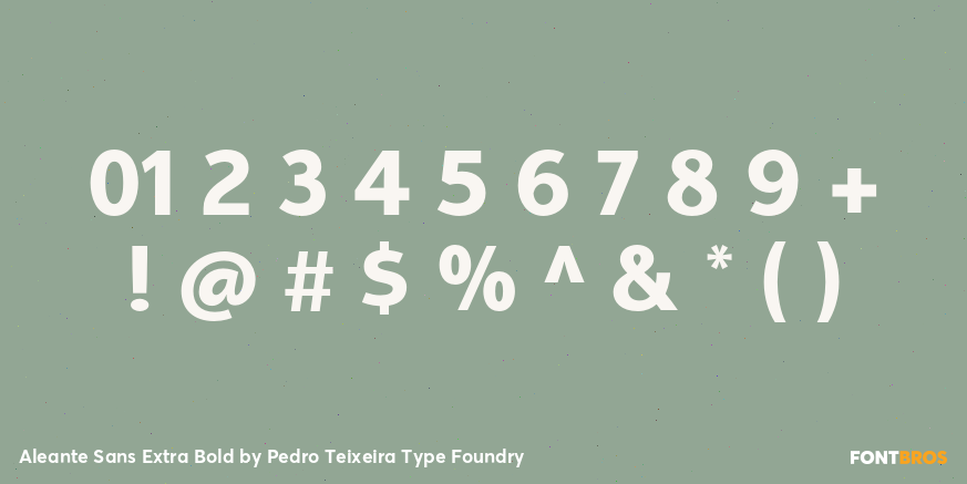 Aleante Sans Extra Bold Font Poster #1