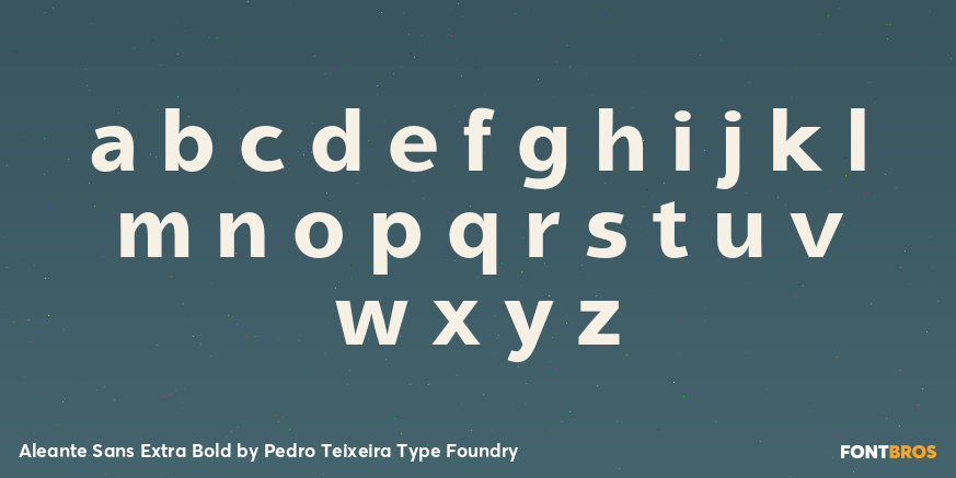 Aleante Sans Extra Bold Font Poster #3