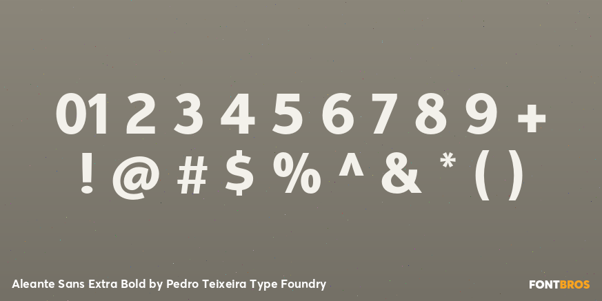 Aleante Sans Extra Bold Font Poster #4