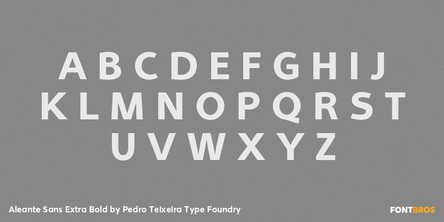 Aleante Sans Extra Bold Font Poster #1