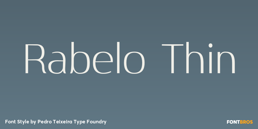 Rabelo Thin Font Poster #1