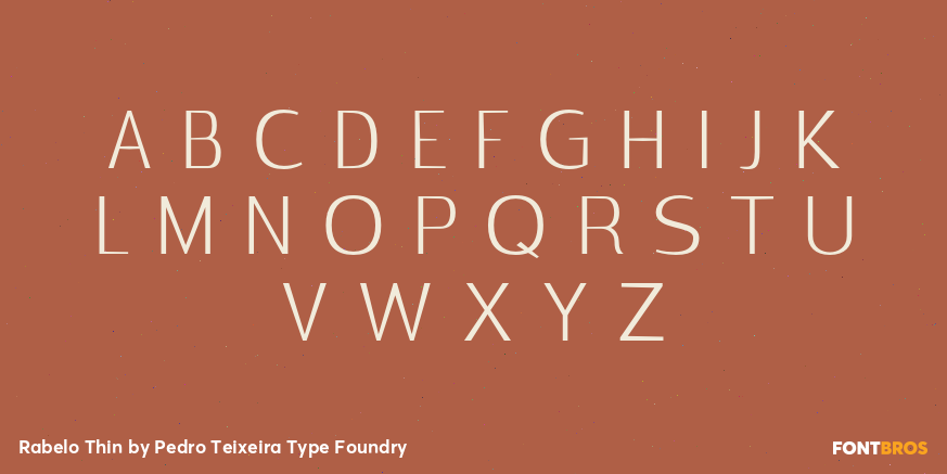 Rabelo Thin Font Poster #2