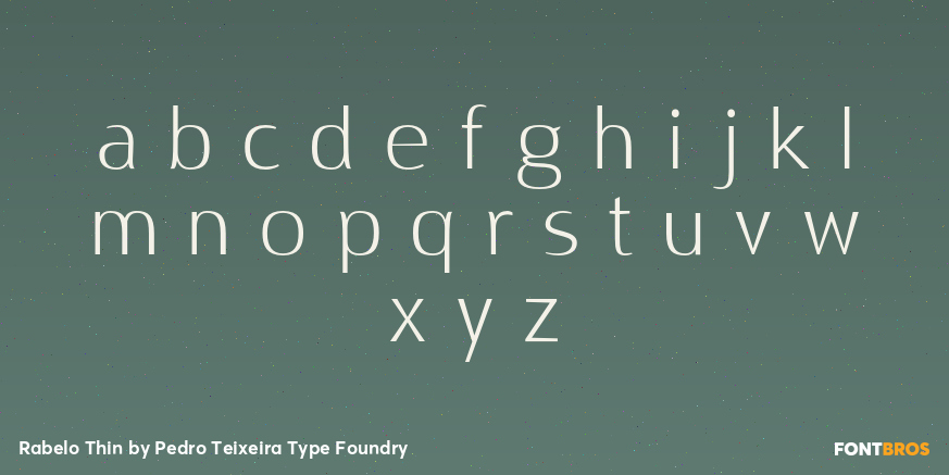 Rabelo Thin Font Poster #3