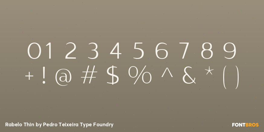 Rabelo Thin Font Poster #4