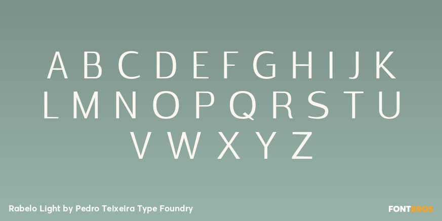 Rabelo Light Font Poster #2
