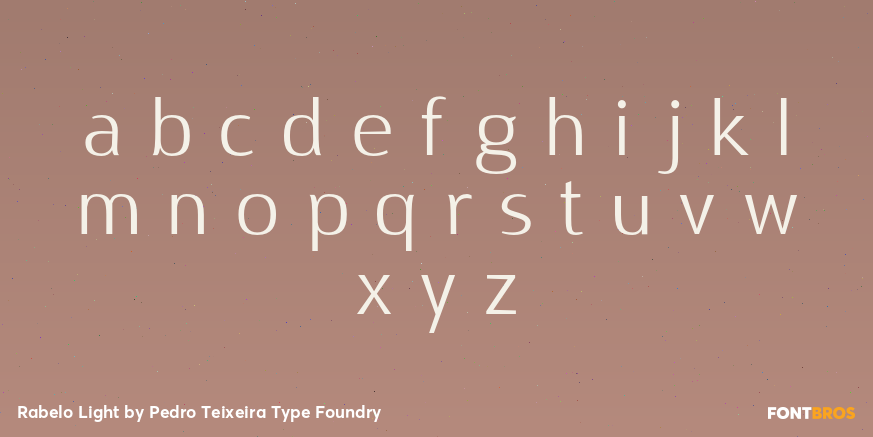Rabelo Light Font Poster #3