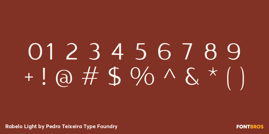 Rabelo Light Font Poster #4