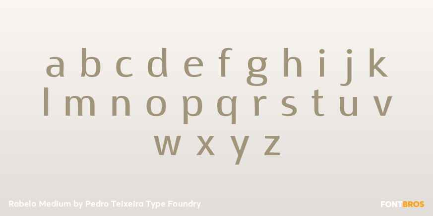 Rabelo Medium Font Poster #3