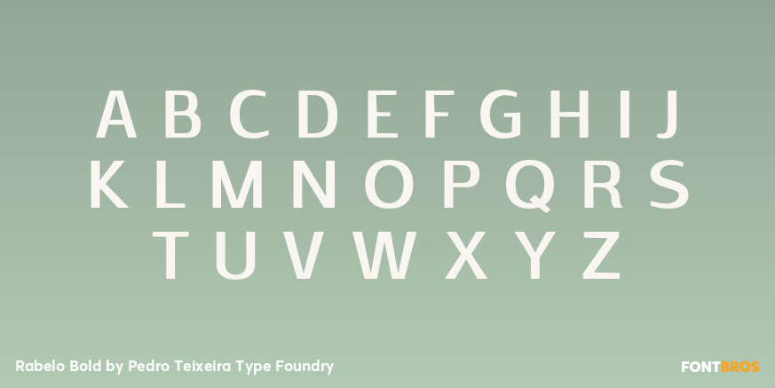 Rabelo Bold Font Poster #2