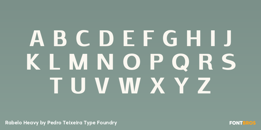 Rabelo Heavy Font Poster #2