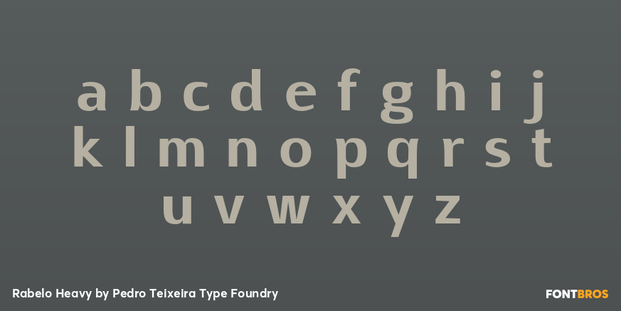 Rabelo Heavy Font Poster #3