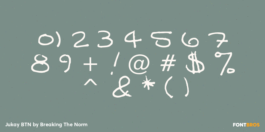 Jukay BTN Font Poster #4