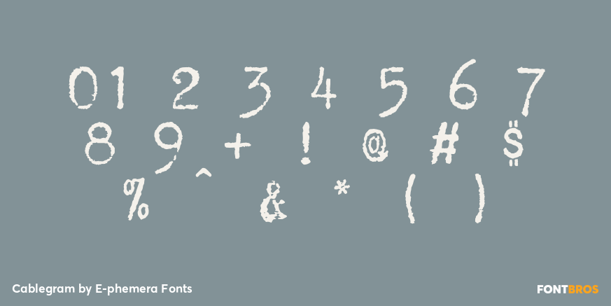 Cablegram Font Poster #1