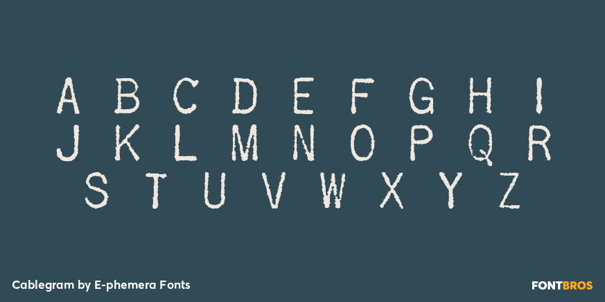 Cablegram Font Poster #1