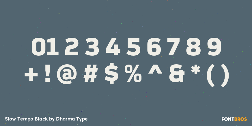 Slow Tempo Black Font Poster #4