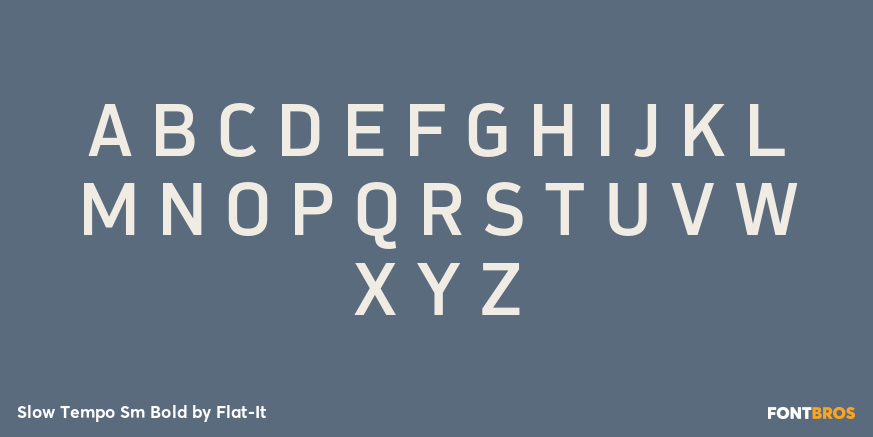 Slow Tempo Sm Bold Font Poster #1