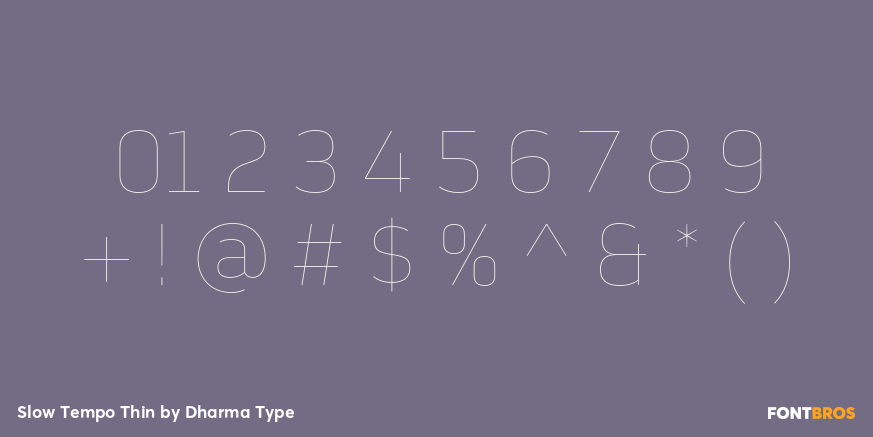 Slow Tempo Thin Font Poster #4