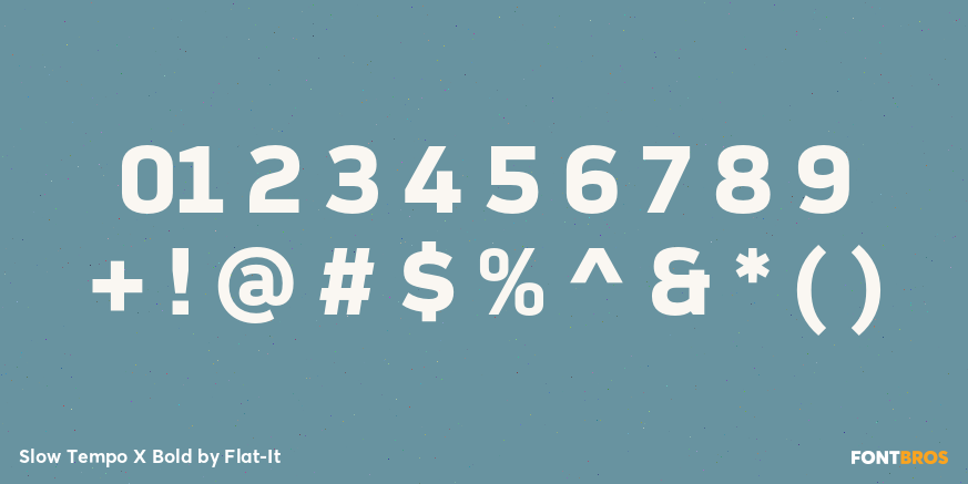 Slow Tempo X Bold Font Poster #1