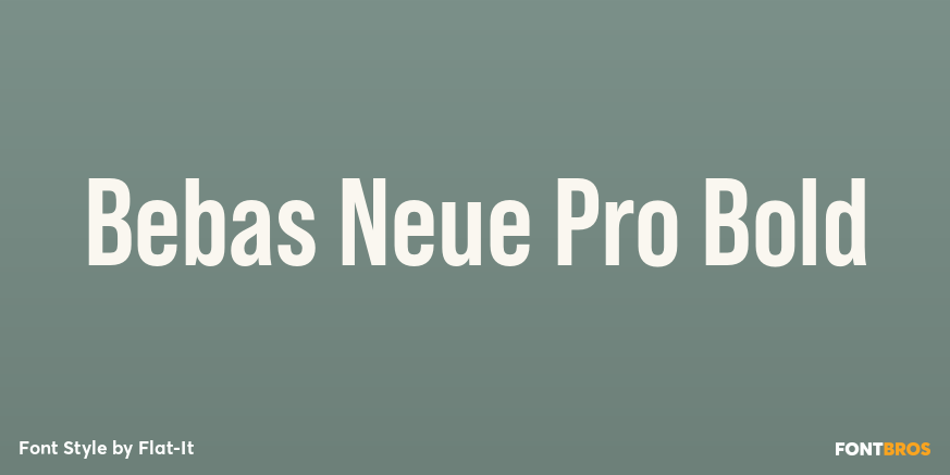 Bebas Neue Pro Bold Poster