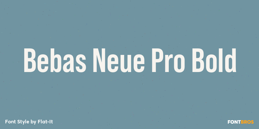 Bebas Neue Pro Bold Poster