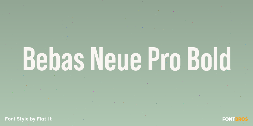 Bebas Neue Pro Bold Poster