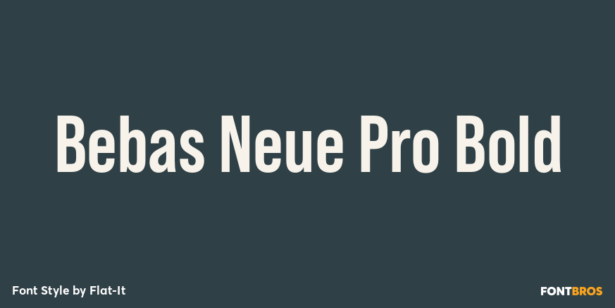 Bebas Neue Pro Bold Poster