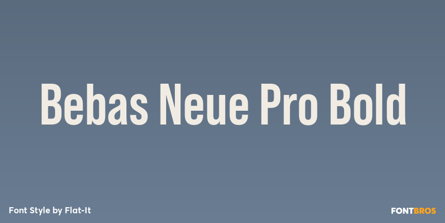 Bebas Neue Pro Bold Poster