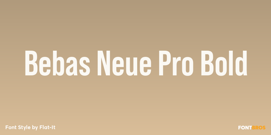 Bebas Neue Pro Bold Poster