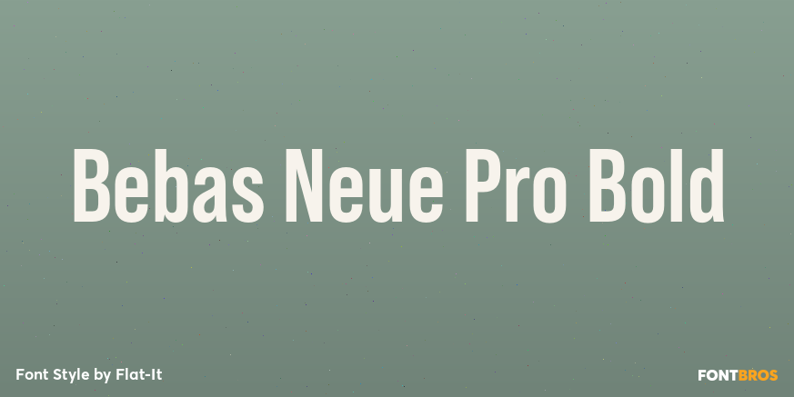 Bebas Neue Pro Bold Poster