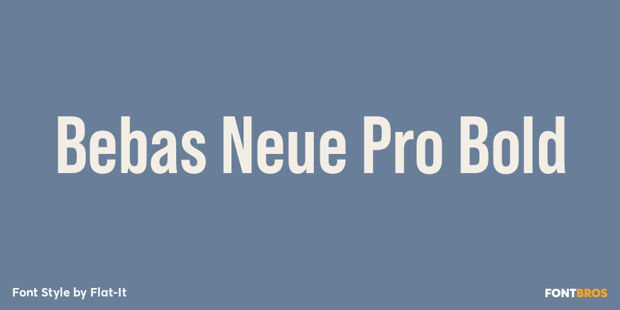 Bebas Neue Pro Bold Poster