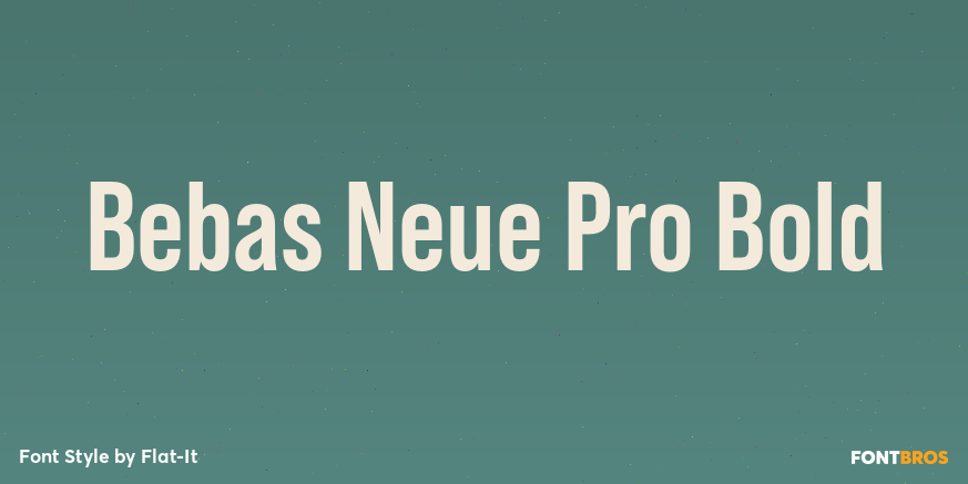 Bebas Neue Pro Bold Poster