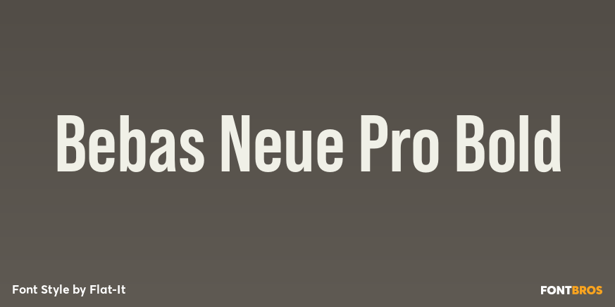 Bebas Neue Pro Bold Poster