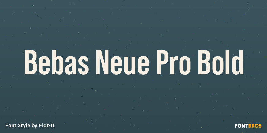 Bebas Neue Pro Bold Poster